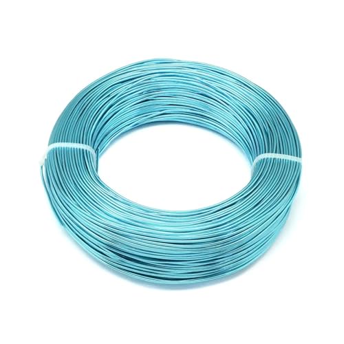 Aluminium-Basteldraht, 500 g, 0,8 / 1 / 1,5 / 2 / 3 / 3,5 / 4 / 5 / 6 mm, Aluminiumdraht, Schmuckzubehör für Schmuckherstellung, Bastelarbeiten, Dunkeltürkis, 2 mm ca. 55 m Aluminium-Basteldraht, 500 g, 0,8 / 1 / 1,5 / 2 / 3 / 3,5 / 4 / 5 / 6 mm, Aluminiumdraht, Schmuckzubehör für Schmuckherstellung, Bastelarbeiten, Dunkeltürkis, 2 mm ca. 55 m von MDYTPT