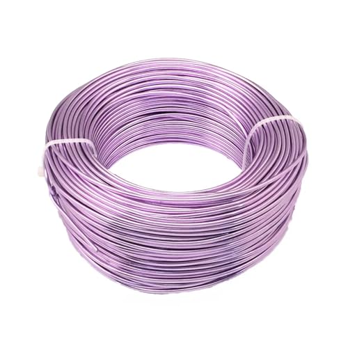 Aluminium-Basteldraht, 500 g, 0,8 / 1 / 1,5 / 2 / 3 / 3,5 / 4 / 5 / 6 mm, Aluminiumdraht, Schmuckzubehör für Schmuckherstellung, Bastelarbeiten, Pflaumenfarben, 0,8 mm, ca. 300 m Aluminium-Basteldraht, 500 g, 0,8 / 1 / 1,5 / 2 / 3 / 3,5 / 4 / 5 / 6 mm, Aluminiumdraht, Schmuckzubehör für Schmuckherstellung, Bastelarbeiten, Pflaumenfarben, 0,8 mm, ca. 300 m von MDYTPT