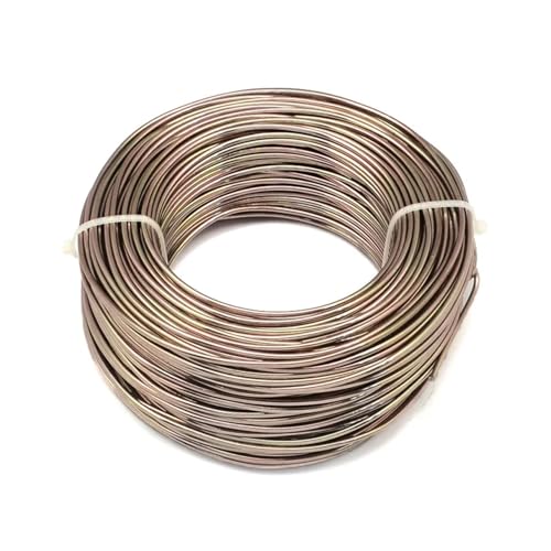 Aluminium-Basteldraht, 500 g, 0,8 / 1 / 1,5 / 2 / 3 / 3,5 / 4 / 5 / 6 mm, Aluminiumdraht, Schmuckzubehör für Schmuckherstellung, Kamelfarben, 1 mm ca. 200 m von MDYTPT