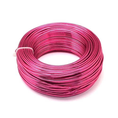 Aluminium-Basteldraht, 500 g, 0,8 / 1 / 1,5 / 2 / 3 / 3,5 / 4 / 5 / 6 mm, Aluminiumdraht, Schmuckzubehör für Schmuckherstellung, mittelviolett, 1 mm, ca. 200 m Aluminium-Basteldraht, 500 g, 0,8 / 1 / 1,5 / 2 / 3 / 3,5 / 4 / 5 / 6 mm, Aluminiumdraht, Schmuckzubehör für Schmuckherstellung, mittelviolett, 1 mm, ca. 200 m von MDYTPT