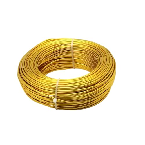 Aluminium-Basteldraht, 500 g/Rolle, goldfarben, silberfarben, 1 mm/1,5 mm/2 mm/2,5 mm/3,0 mm/4,0 mm, eloxiert, runder Aluminiumdraht, Schmuckdraht, weicher Bastelbedarf für DIY-Schmuckherstellung Aluminium-Basteldraht, 500 g/Rolle, goldfarben, silberfarben, 1 mm/1,5 mm/2 mm/2,5 mm/3,0 mm/4,0 mm, eloxiert, runder Aluminiumdraht, Schmuckdraht, weicher Bastelbedarf für DIY-Schmuckherstellung von MDYTPT
