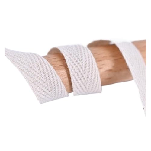 Baumwollband für Gürtel, Tasche, Etikett, Nähband, Bindung, Bastelzubehör, Beige, 1 cm Baumwollband für Gürtel, Tasche, Etikett, Nähband, Bindung, Bastelzubehör, Beige, 1 cm von MDYTPT