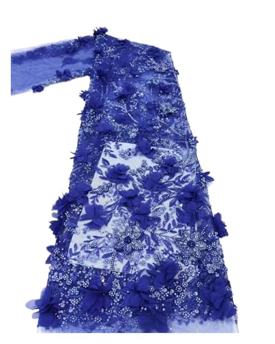Hochzeits-Party-Tüll-Mesh-Spitzen-Paillettenstoff, zum Nähen, Kleidung, Perlen, Tüll, Hochzeitskleider, Stickerei, Stoffe, Meterware, Basteln, 4,5 m (Farbe 3) von MDYTPT