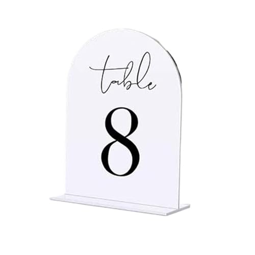 Hochzeitsdekoration, Tischschild für Party, modernes Hochzeits-Mittelstück (Tabelle 1–12) von MDYTPT