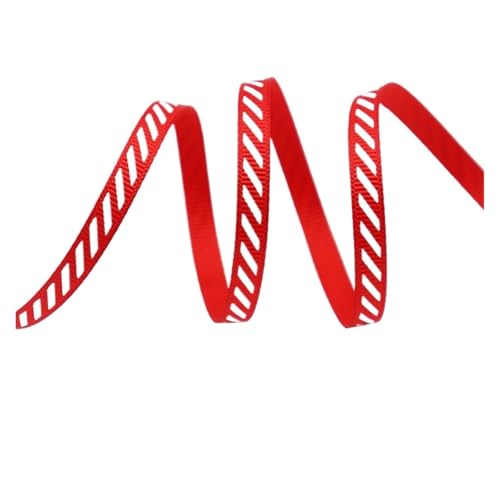 MDYTPT 20 Meter gestreiftes Fadenband, Karnevalsband, Box, Verpackungsband, Urlaubsszene, Weihnachtsdekoration, Rot, 6 mm MDYTPT 20 Meter gestreiftes Fadenband, Karnevalsband, Box, Verpackungsband, Urlaubsszene, Weihnachtsdekoration, Rot, 6 mm von MDYTPT