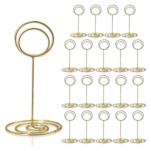 MDYTPT Tischnummernhalter, 20 Stück, 8,5 cm, Tischkartenhalter, Tischnummernständer für Hochzeit, Party, Abschlussfeier, Empfang MDYTPT Tischnummernhalter, 20 Stück, 8,5 cm, Tischkartenhalter, Tischnummernständer für Hochzeit, Party, Abschlussfeier, Empfang von MDYTPT