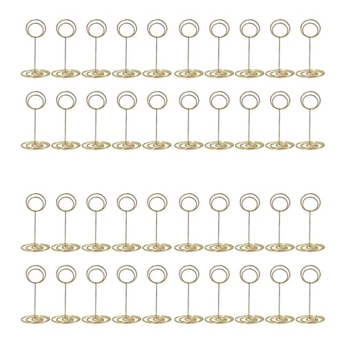 MDYTPT Tischnummernhalter, 40 Stück, 8,5 cm, Tischkartenhalter, Tischnummernständer für Hochzeit, Party, Abschlussfeier, Empfang von MDYTPT