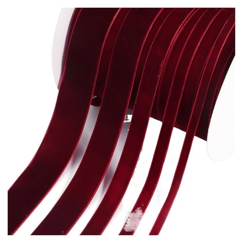 Samtband, 4,5 m, 6 m, 10 m, 15 mm, 25 mm, 32 mm, Blumenverpackung, Schleife, handgefertigt, DIY, Dekoration, Kleidung, Nähzubehör, Weinrot, 6 mm, 20 Meter Samtband, 4,5 m, 6 m, 10 m, 15 mm, 25 mm, 32 mm, Blumenverpackung, Schleife, handgefertigt, DIY, Dekoration, Kleidung, Nähzubehör, Weinrot, 6 mm, 20 Meter von MDYTPT
