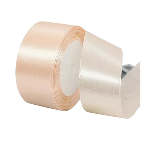 Seidensatinbänder, Bastelschleife, handgefertigt, Verpackung, Hochzeit, Party, dekorativ, 6/10/15/20/25/40/50 mm (Champagner, Band 40 mm) von MDYTPT