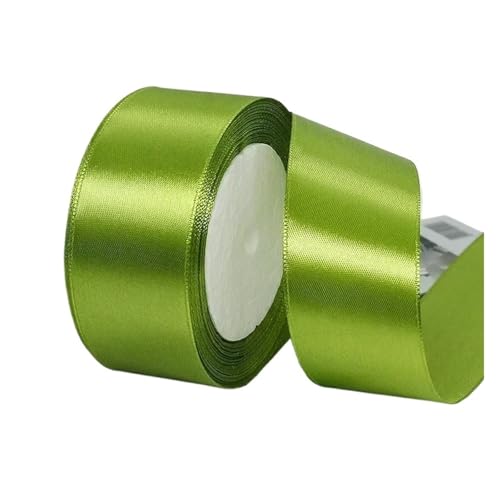 Seidensatinbänder, Bastelschleife, handgefertigt, Verpackung, Hochzeit, Party, dekorativ, 6/10/15/20/25/40/50 mm (Grün, Band 10 mm) von MDYTPT
