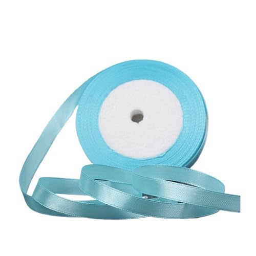 Seidensatinbänder zum Basteln, Schleifen, handgefertigt, Party, Hochzeit, Dekoration (11 Seeblau, 20 mm) von MDYTPT