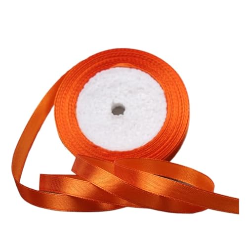 Seidensatinbänder zum Basteln, Schleifen, handgefertigt, Party, Hochzeit, Dekoration (24 Orange, 38 mm) von MDYTPT