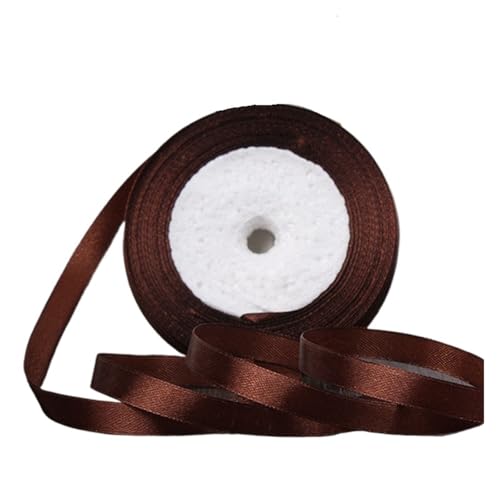 Seidensatinbänder zum Basteln, Schleifen, handgefertigt, Party, Hochzeit, Dekoration (32 dunkles Kaffeefarben, 38 mm) von MDYTPT