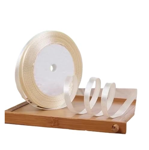 Seidensatinbänder zum Basteln, Schleifen, handgefertigt, für Partys, Weihnachten, Hochzeit, dekoratives Zubehör, 91 m, 6 mm (Farbe: 1) von MDYTPT