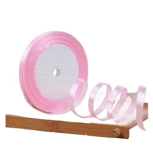 Seidensatinbänder zum Basteln, Schleifen, handgefertigt, für Partys, Weihnachten, Hochzeit, dekoratives Zubehör, 91 m, 6 mm (Farbe: 8) von MDYTPT