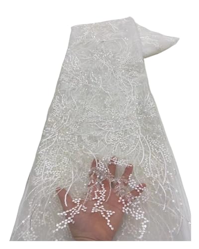 Tüll für Hochzeit, Party, luxuriös, rosa, Tüllnetz, Pailletten, Spitzenstoff, 4,5 m, für Hochzeitsparty-Kleid (Farbe 06) von MDYTPT