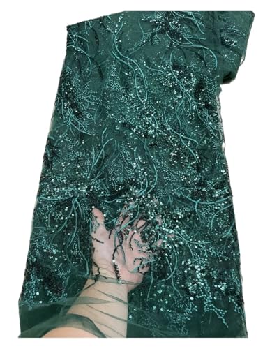 Tüll für Hochzeitsfeiern, luxuriös, rosa, Pailletten, Spitzenstoff, 4,5 m, für Hochzeitsparty-Kleid (Farbe 08) von MDYTPT