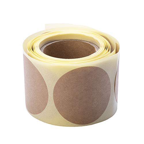 MDlabels glatt natürliche braune runde Kraftaufkleber 47mm 100 stuck - Punkt Etiketten - Selbstklebende Klebeetiketten- Geschenketiketten MDlabels glatt natürliche braune runde Kraftaufkleber 47mm 100 stuck - Punkt Etiketten - Selbstklebende Klebeetiketten- Geschenketiketten von MDlabels