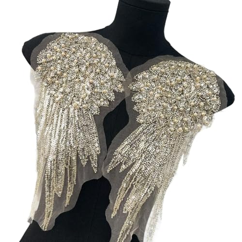 2Lots Ankunft Exquisites Pailletten Flügel Appliken Stickereien Für Bühnenkünstler Und Modeliebhaber 2Lots Ankunft Exquisites Pailletten Flügel Appliken Stickereien Für Bühnenkünstler Und Modeliebhaber von MEAKTSMI
