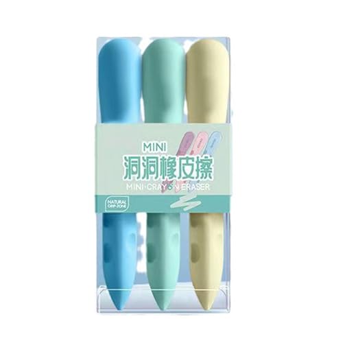3 PCs Radiergummi Set Soft Radioer Ästhetische Radiergummis Dreieck Eraser Gummi Radiergummi Für Schulskizzen Gemälde Künste von MEAKTSMI