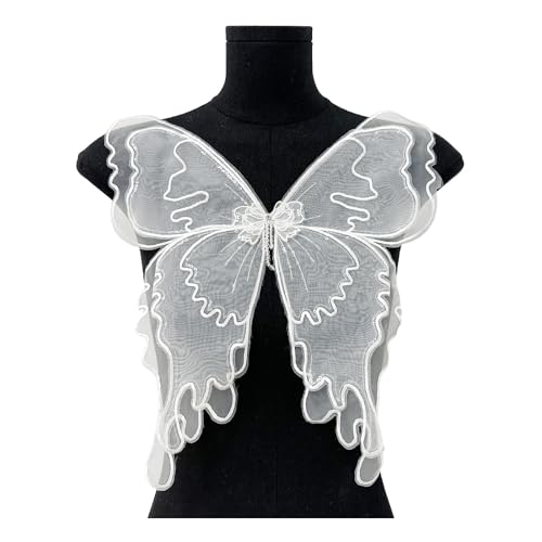 Mode Organza Butterfly Applique Nähen Auf Patches Für Party Und Hochzeits Outfit Kulturereignis Kostüm Dekore von MEAKTSMI