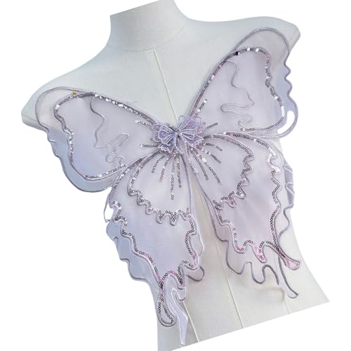 Mode Organza Butterfly Applique Nähen Auf Patches Für Party Und Hochzeits Outfit Kulturereignis Kostüm Dekore von MEAKTSMI