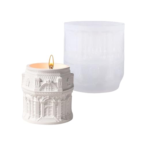 Silikonform Für Kerzenherstellung Und Harzkunst Louvres Relief Storage Cup Crafing Nordic Designs Hausdekoration von MEAKTSMI