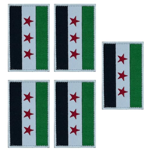 Stickerei Syrien Neue Flaggen Patches Abzeichen Mit Einfachem Hakenverschluss Für Einheitliches Aufmerksamkeitsthema Gifting von MEAKTSMI
