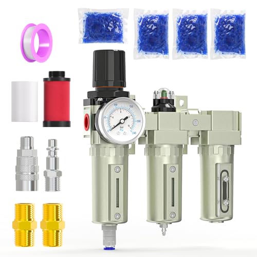 MEANLIN MEASURE 1/2"BSP Hochleistungs-Industriequalität 3-stufiges Lufttrocknungssystem,automatische Entleerung,Trockenmittel-Trockner und Luftregler für Plasmaschneider und Farbsprühgeräte MEANLIN MEASURE 1/2"BSP Hochleistungs-Industriequalität 3-stufiges Lufttrocknungssystem,automatische Entleerung,Trockenmittel-Trockner und Luftregler für Plasmaschneider und Farbsprühgeräte von MEANLIN MEASURE