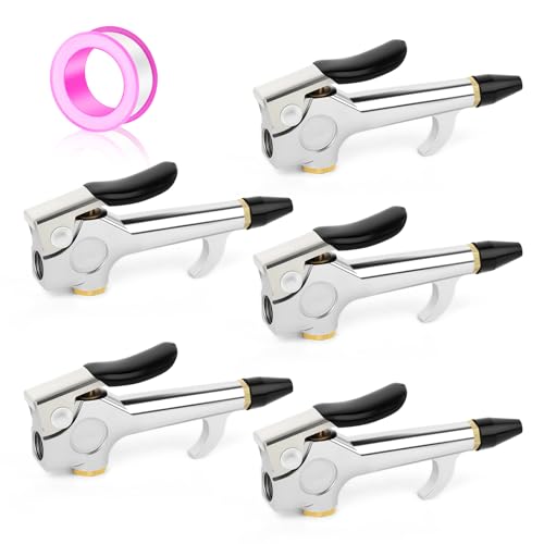 MEANLIN MEASURE 5 PCS Hebel-Blaspistole mit Gummispitze Sicherheitsdüse 1/4" Heavy Duty für Luftkompressor Home Garage Store Industrial von MEANLIN MEASURE