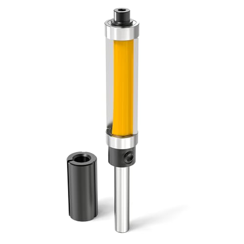 MEANLIN Ober- und Unterlager-Frässtift, 1-1/2-Zoll-Schaft für Holzbearbeitung mit Ober- und Unterlager-Fräs-Spannzange, 3,8 cm (1 1/2 Zoll) von MEANLIN