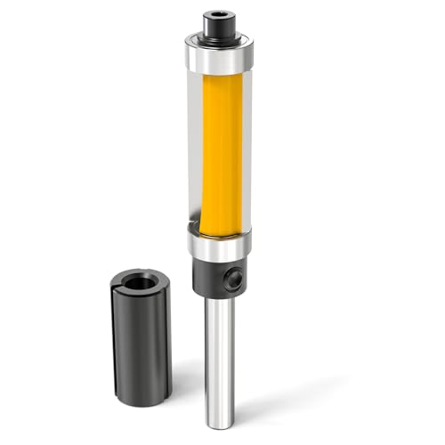 MEANLIN Ober- und Unterlager-Frässtift, 1-1/4-Zoll-Schaft für Holzbearbeitung mit Ober- und Unterlager-Fräs-Spannzange, 1-1/4-Zoll-Schaft von MEANLIN