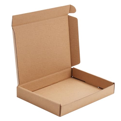 MEBRUDY 7x5x1 braune Versandkartons, kleine Pappschachtel für Versandtaschen, 1 Packung von MEBRUDY
