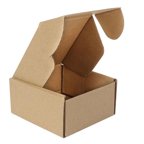 MEBRUDY Versandkartons, 10,2 x 10,2 x 5,1 cm, kleiner Karton für den Versand, Verpackung, Literatur-Versandtasche, 1 Stück, braun MEBRUDY Versandkartons, 10,2 x 10,2 x 5,1 cm, kleiner Karton für den Versand, Verpackung, Literatur-Versandtasche, 1 Stück, braun von MEBRUDY