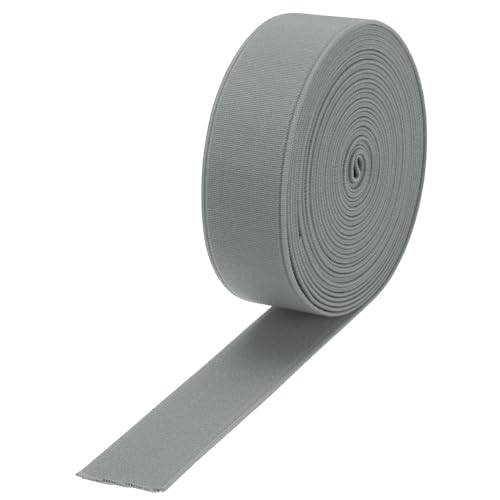 MECCANIXITY Elastische Bänder zum Nähen, 3 cm, 4,5 m, hellgraue Strickspule, hohe Elastizität für Perücken, Bund, Hosen MECCANIXITY Elastische Bänder zum Nähen, 3 cm, 4,5 m, hellgraue Strickspule, hohe Elastizität für Perücken, Bund, Hosen von MECCANIXITY