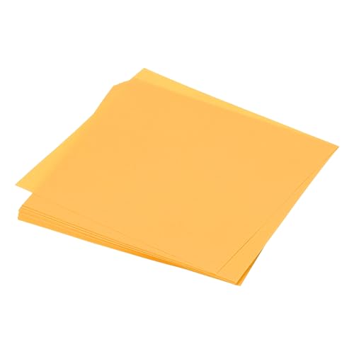 MECCANIXITY Origami-Papier, doppelseitig, goldfarben, 7,6 x 7,6 cm, quadratisch, für Kunsthandwerksprojekte, Anfänger, Geschenkdekoration, 50 Blatt von MECCANIXITY