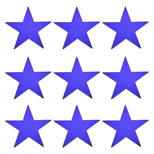 MECCANIXITY Star Cutouts Papier-Konfetti-Ausschnitte für Geburtstagsparty, Klassenzimmer, Hochzeit, Pinnwand, Wanddekoration, 27,9 cm, Blau, 24 Stück von MECCANIXITY