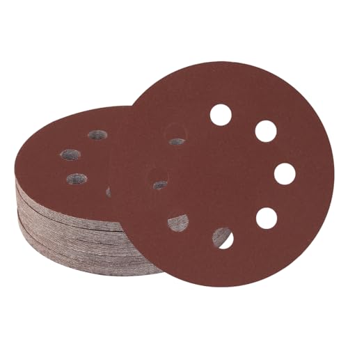 Meccion 125mm Schleifpapier 50 Stück Klett Schleifscheiben, Schleifblätter Körnung 1200, 8 Loch Rund für Exzenterschleifer Meccion 125mm Schleifpapier 50 Stück Klett Schleifscheiben, Schleifblätter Körnung 1200, 8 Loch Rund für Exzenterschleifer von MECCION