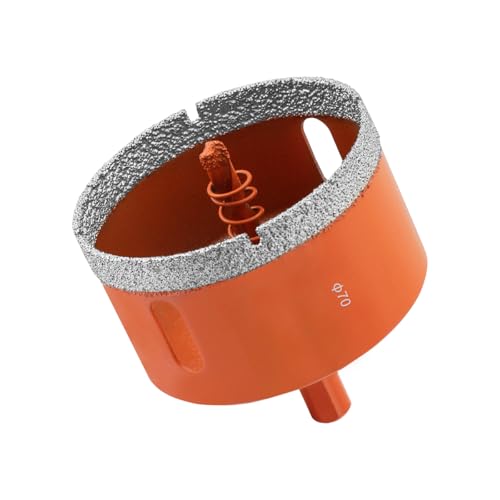 Meccion Diamant Lochsäge 70mm Fliesenbohrer mit Zentrierbohrer, Hartgelötet Diamant Kernlochbohrer für Porzellan, Keramik, Glas, Granit, Fliesen, Feinsteinzeug, Marmor. Meccion Diamant Lochsäge 70mm Fliesenbohrer mit Zentrierbohrer, Hartgelötet Diamant Kernlochbohrer für Porzellan, Keramik, Glas, Granit, Fliesen, Feinsteinzeug, Marmor. von MECCION