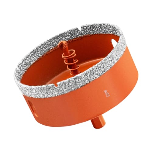 Meccion Diamant Lochsäge 85mm Fliesenbohrer mit Zentrierbohrer, Hartgelötet Diamant Kernlochbohrer für Porzellan, Keramik, Glas, Granit, Fliesen, Feinsteinzeug, Marmor. Meccion Diamant Lochsäge 85mm Fliesenbohrer mit Zentrierbohrer, Hartgelötet Diamant Kernlochbohrer für Porzellan, Keramik, Glas, Granit, Fliesen, Feinsteinzeug, Marmor. von MECCION