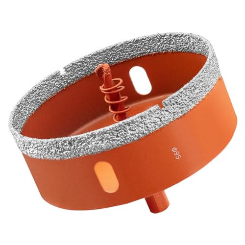 Meccion Diamant Lochsäge 95mm Fliesenbohrer mit Zentrierbohrer, Hartgelötet Diamant Kernlochbohrer für Porzellan, Keramik, Glas, Granit, Fliesen, Feinsteinzeug, Marmor. Meccion Diamant Lochsäge 95mm Fliesenbohrer mit Zentrierbohrer, Hartgelötet Diamant Kernlochbohrer für Porzellan, Keramik, Glas, Granit, Fliesen, Feinsteinzeug, Marmor. von MECCION
