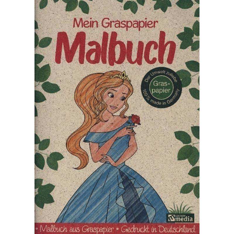Malbuch Graspapier - Prinzessin, Kartoniert (TB) von MEDIA