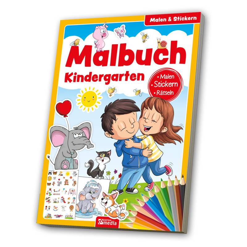 Malbuch Kindergarten, Kartoniert (TB) von MEDIA