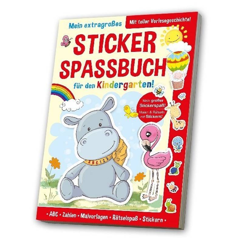 Mein Extragroßes Stickerspaßbuch Für Den Kindergarten!, Kartoniert (TB) von MEDIA