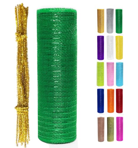 Smaragdgrünes, metallisches Dekoband, Netzband, Rolle, 25,4 cm x 9,1 m, für Weihnachtsbaum, Kränze, Girlanden, Urlaubsdekorationen, Glitzerfolie, Geschenkverpackung, Handwerk Smaragdgrünes, metallisches Dekoband, Netzband, Rolle, 25,4 cm x 9,1 m, für Weihnachtsbaum, Kränze, Girlanden, Urlaubsdekorationen, Glitzerfolie, Geschenkverpackung, Handwerk von MEDIANER