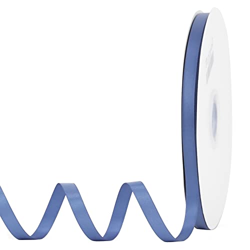 MEEDEE Blaues Band 3/8 Zoll Rauchblau Doppelseitiges Satinband Blau Seidenband Dusty Blue Hochzeitsband für Geschenkverpackungen Band für Lei Making Ribbon für Kartenherstellung, 91 m MEEDEE Blaues Band 3/8 Zoll Rauchblau Doppelseitiges Satinband Blau Seidenband Dusty Blue Hochzeitsband für Geschenkverpackungen Band für Lei Making Ribbon für Kartenherstellung, 91 m von MEEDEE