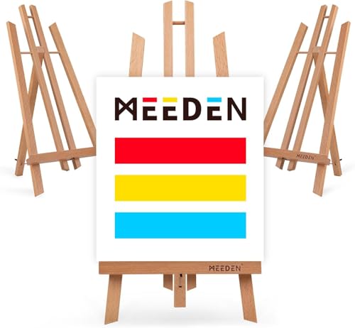 MEEDEN 3 Stück Tischstaffelei Holz, 50 cm Display Staffeleien, Kinder Staffelei Tisch, Bild Ständer Massives Buchenholz, Klappbar und Platzsparend, Hält Leinwände bis zu 45 cm MEEDEN 3 Stück Tischstaffelei Holz, 50 cm Display Staffeleien, Kinder Staffelei Tisch, Bild Ständer Massives Buchenholz, Klappbar und Platzsparend, Hält Leinwände bis zu 45 cm von MEEDEN