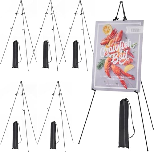 MEEDEN 6 Stück Staffelei Groß Metall, 160cm Leinwandständer für Malerei und Display mit Tasche, Leichte und Robuste Hochzeitsstaffelei für Hochzeit, Malerei Leinwand, Plakate MEEDEN 6 Stück Staffelei Groß Metall, 160cm Leinwandständer für Malerei und Display mit Tasche, Leichte und Robuste Hochzeitsstaffelei für Hochzeit, Malerei Leinwand, Plakate von MEEDEN