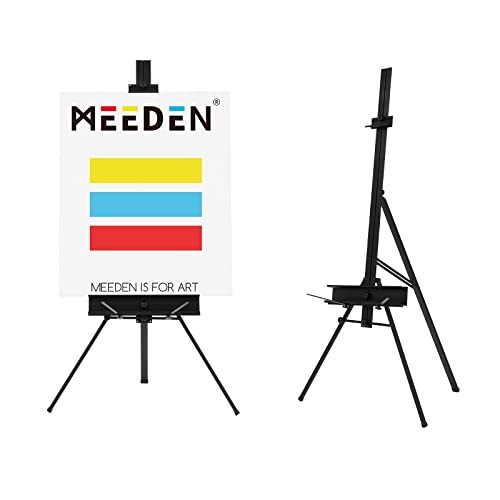 MEEDEN Staffelei aus Aluminium mit Einzelmast, 170cm Bodenstativ Ausstellungsstand für Hochzeit und Geschäfte, Verstellbare Große Kunststaffelei, hält Leinwand bis zu 86cm MEEDEN Staffelei aus Aluminium mit Einzelmast, 170cm Bodenstativ Ausstellungsstand für Hochzeit und Geschäfte, Verstellbare Große Kunststaffelei, hält Leinwand bis zu 86cm von MEEDEN