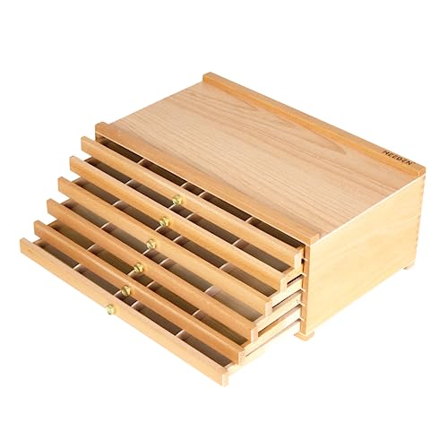 MEEDEN Aufbewahrungsbox für Künstler, 6 Schubladen, tragbar, Buchenholz, für Künstler und Pinsel, Aufbewahrungsbox mit Fächern und Schublade für Pastellstifte, Bleistifte, Stifte, Marker, Pinsel MEEDEN Aufbewahrungsbox für Künstler, 6 Schubladen, tragbar, Buchenholz, für Künstler und Pinsel, Aufbewahrungsbox mit Fächern und Schublade für Pastellstifte, Bleistifte, Stifte, Marker, Pinsel von MEEDEN